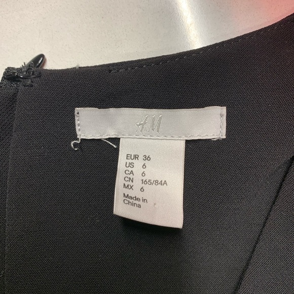 H&M black midi dress size S/US 6 - Picture 4 of 5